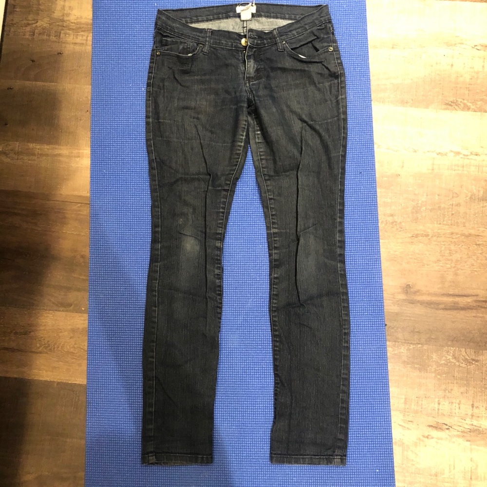 Dark Rinse Low Rise Jeans
